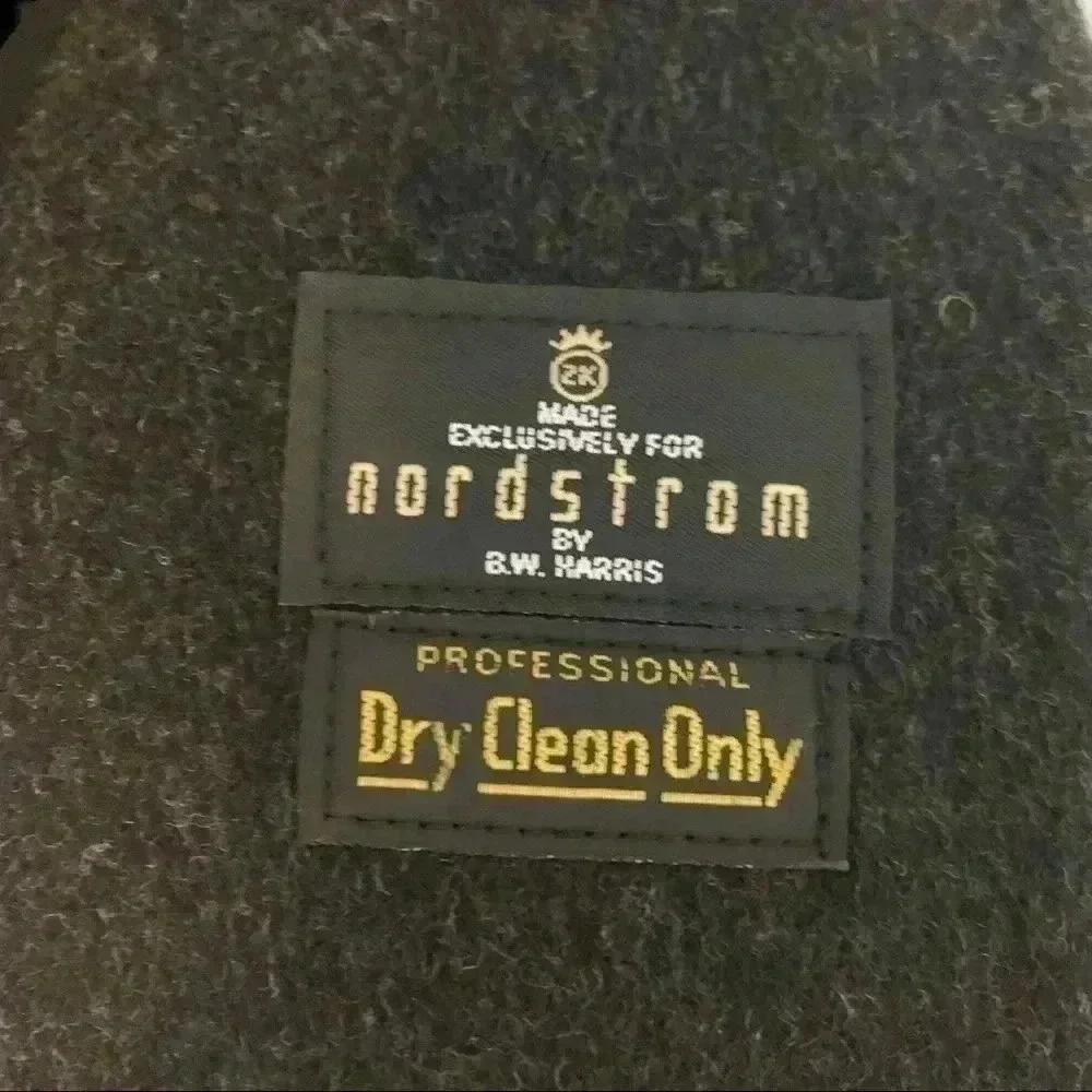 Vintage Nordstrom dark grey wool overcoat - Picture 8 of 9